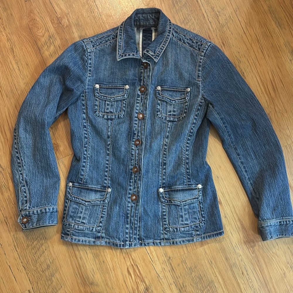 Jones of New York Signiture Denim Jacket Womens Sz S